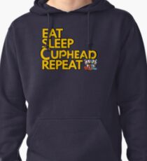 Sudadera con capucha CUPHEAD TSHIRT / EAT SLEEP CUPHEAD REPETIR