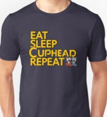 CUPHEAD TSHIRT / EAT SLEEP CUPHEAD REPEAT Unisex T-Shirt