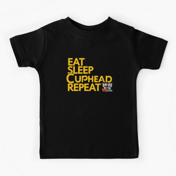 Item preview, CUPHEAD TSHIRT / EAT SLEEP CUPHEAD REPEAT designed and sold by GOATsOfficial.