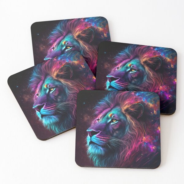 Item preview, neon galaxy lion designed and sold by mdpzart.