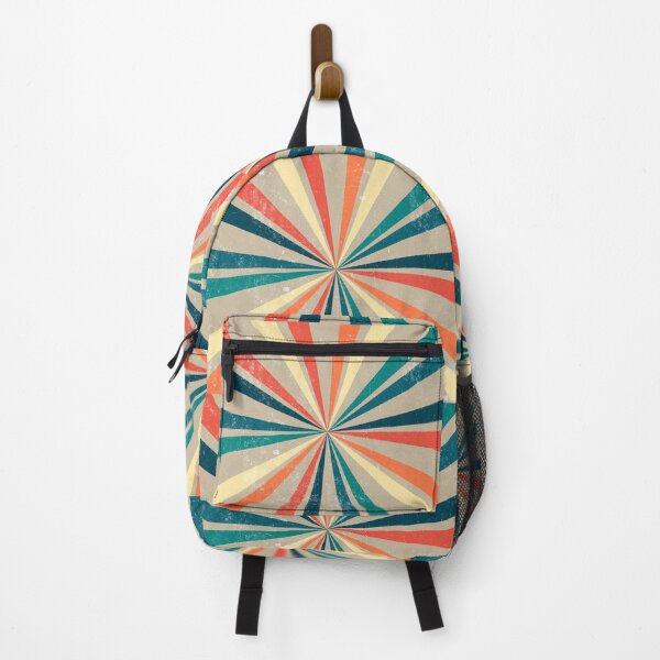 Item preview, Colorful Retro Rainbow Sunburst designed and sold by idovedesign.