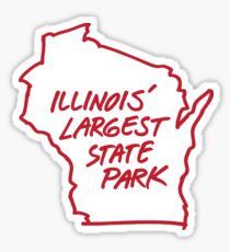 Illinois' Largest State Park Wisconsin Sticker