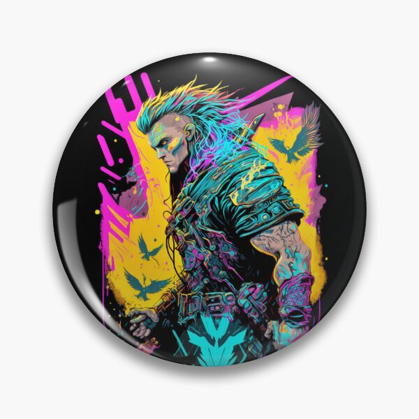 Aperçu de l'œuvre Néon Cyberpunk Viking - V1.01 créée et vendue par SMCLN.