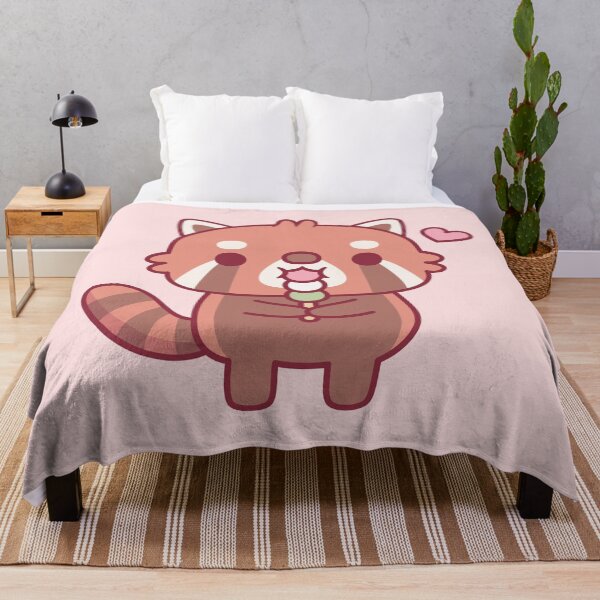 Item preview, Cute Red Panda Eating Japanese Dango designed and sold by rustydoodle.