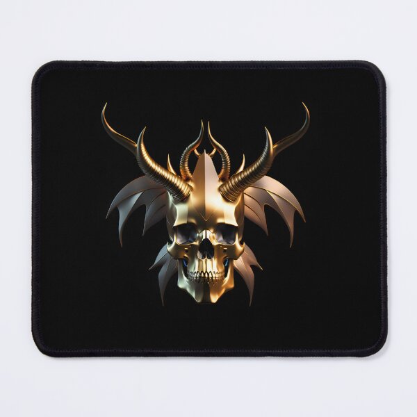 Item preview, horned skull designed and sold by Russbelt.