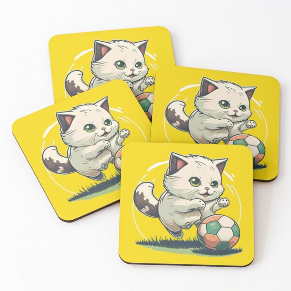 Item preview, Cat playing soccer designed and sold by Warih.