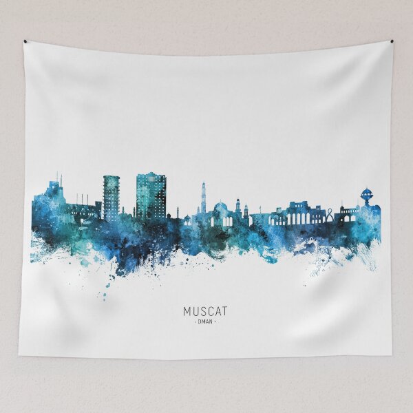 Item preview, Muscat Oman Skyline designed and sold by ArtPrints.