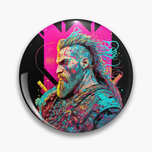 Artikelvorschau, Neon Cyberpunk Viking - V1.09 entworfen und verkauft von SMCLN.