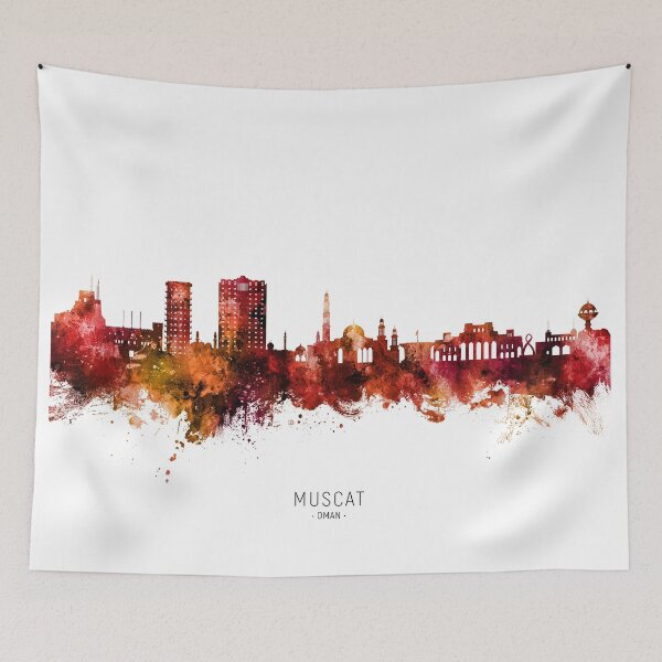 Item preview, Muscat Oman Skyline designed and sold by ArtPrints.