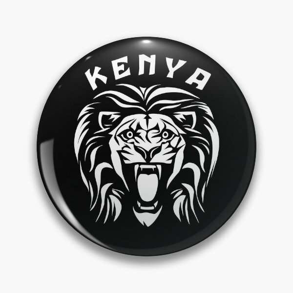Item preview, African Wildlife Lion Face | Text Kenya designed and sold by TMBTM.