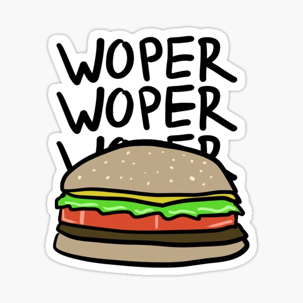 WOPER Sticker for Sale by TheLooneyChick