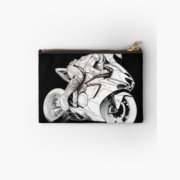 Item preview, Black and White Futuristic Cyberpunk Superbike designed and sold by beluxe.