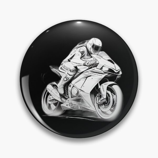 Item preview, Black and White Futuristic Cyberpunk Superbike designed and sold by beluxe.