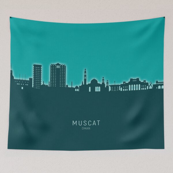 Item preview, Muscat Oman Skyline designed and sold by ArtPrints.