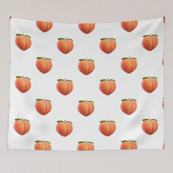 Item preview, peach fruit booty emoji designed and sold by dmentes.