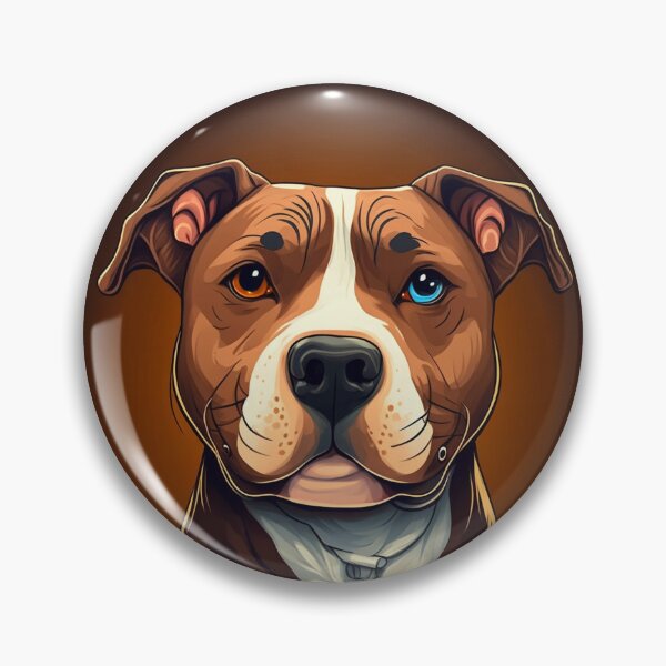 Artikelvorschau, Glückliche braune Pittie entworfen und verkauft von Pittie Dog Club.