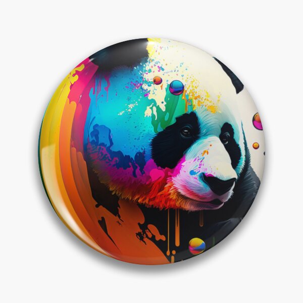 Item preview, Colorful Artistic Panda Circle #2 designed and sold by Artistic Pandas.