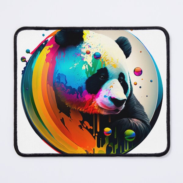 Item preview, Colorful Artistic Panda Circle #2 designed and sold by Artistic Pandas.