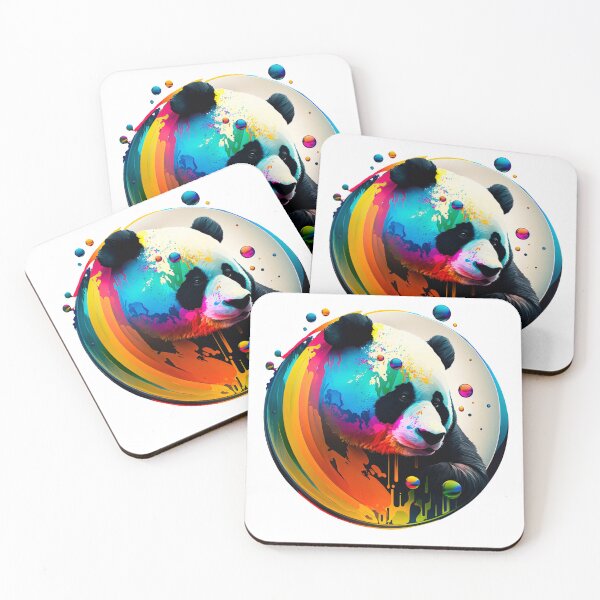 Item preview, Colorful Artistic Panda Circle #2 designed and sold by Artistic Pandas.