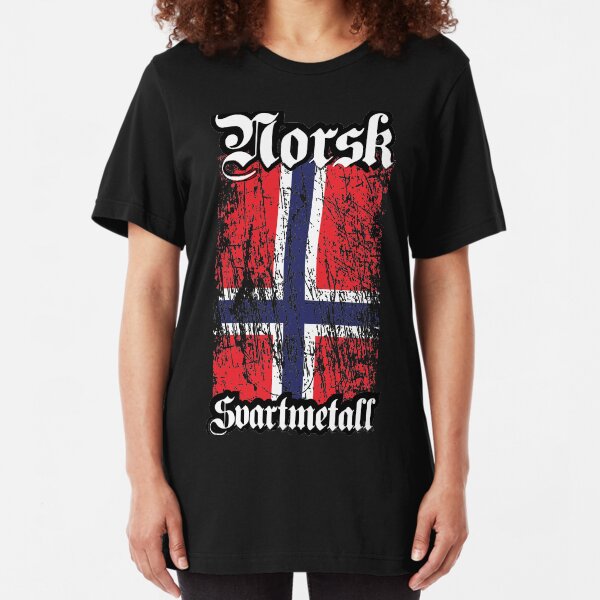 Norwegian Black Metal - Norsk Svartmetal Slim Fit T-Shirt