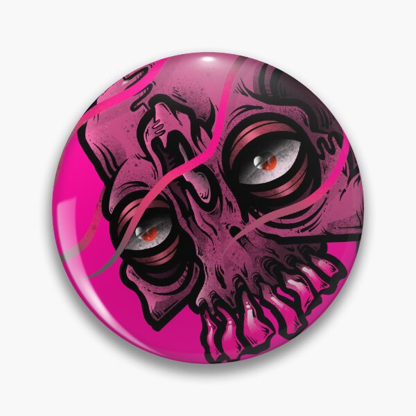 Artikelvorschau, Schwebender rosa Totenkopf entworfen und verkauft von HoveringHeads.