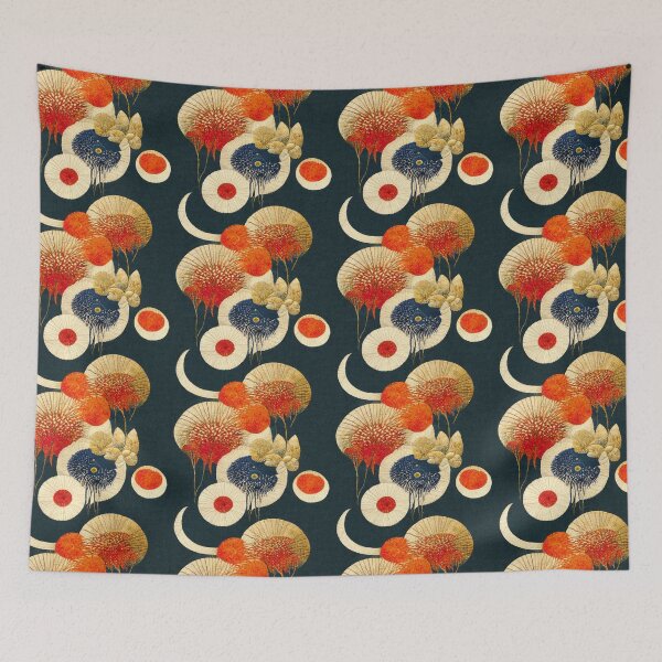 Item preview, Beautiful japanese inspired flowers designed and sold by YeKnot.