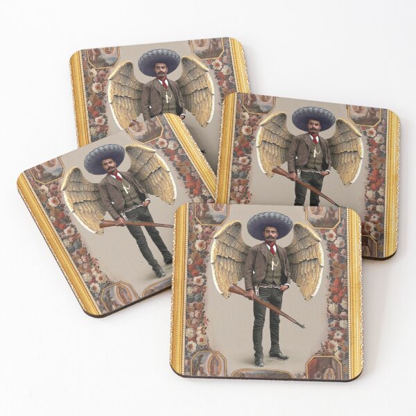 Item preview, Zapata Angel Golden Frame - on Black designed and sold by boltjesdesign.