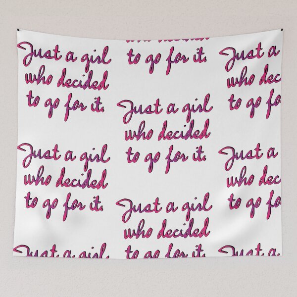 Item preview, Just a girl who decided to go for it! designed and sold by AmazingArtMandi.