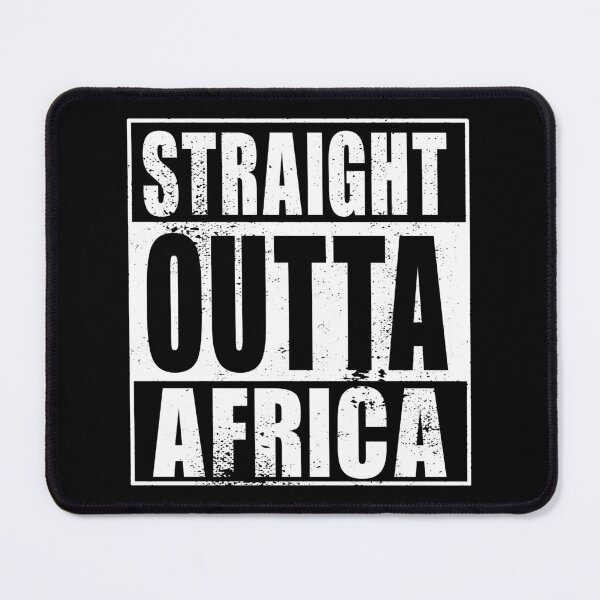 Artikelvorschau, Straight Outta Africa (weiß) entworfen und verkauft von SolidEarthArt.
