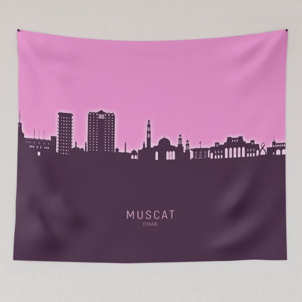 Item preview, Muscat Oman Skyline designed and sold by ArtPrints.