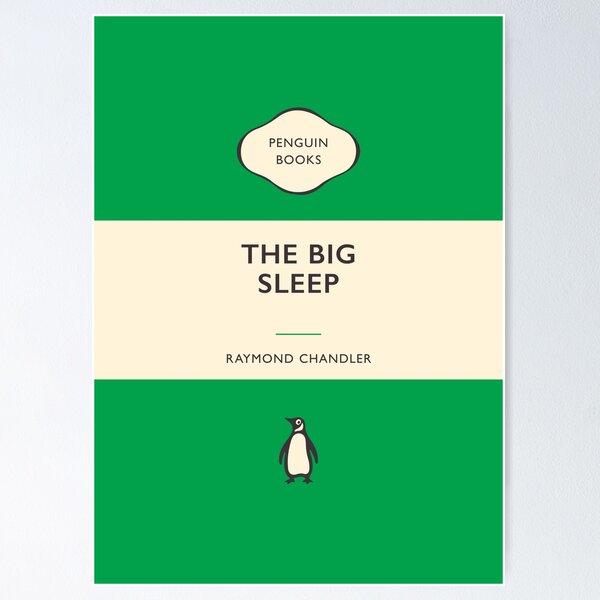 Item preview, The Big Sleep Raymond Chandler Penguin Book Cover designed and sold by iconikit.