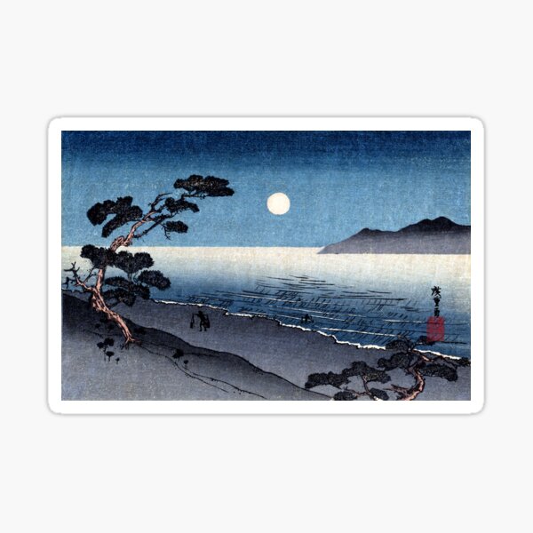 Item preview, 19th C. Moonlit Japanese Beach designed and sold by historicimage.