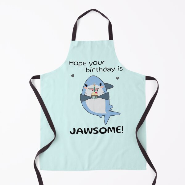 Item preview, Hope your birthday is JAWSOME - cute shark designed and sold by HajnalkArt.