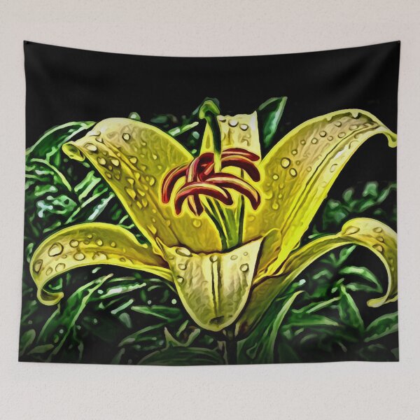 Item preview, Yellow Daylily At Midnight designed and sold by Heathermarie321.