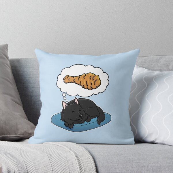 Item preview, Belgian Sheepdog dreaming about Fried Chicken designed and sold by DoggieDelights.