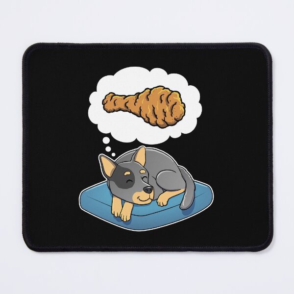 Item preview, Australian Cattle Dog dreaming about Fried Chicken designed and sold by DoggieDelights.