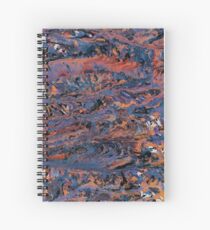 Dark paint strokes Spiral Notebook