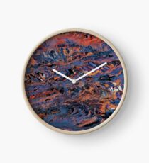 Dark paint strokes Clock