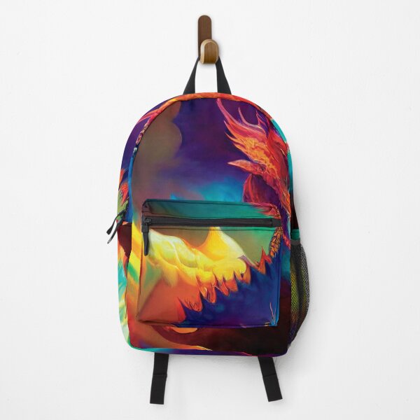 Item preview, a painting of a dragon with bright colors designed and sold by DesignAtYO.