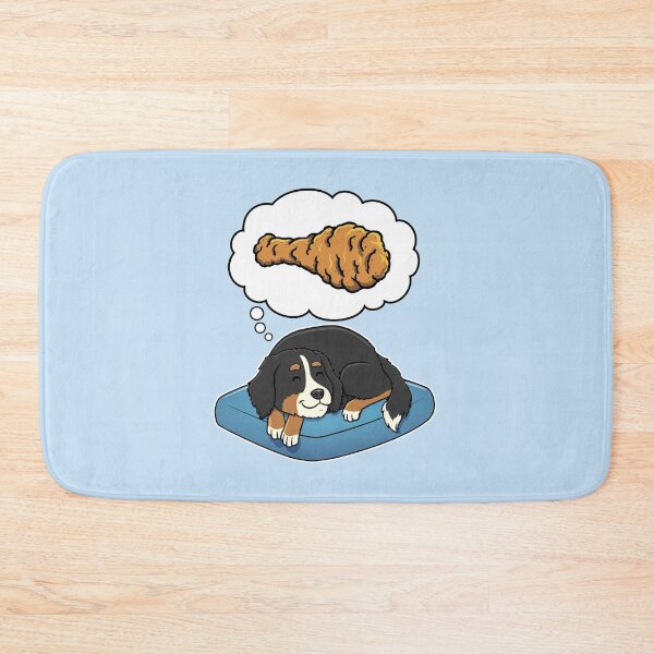 Item preview, Bernese Mountain Dog dreaming about Fried Chicken designed and sold by DoggieDelights.