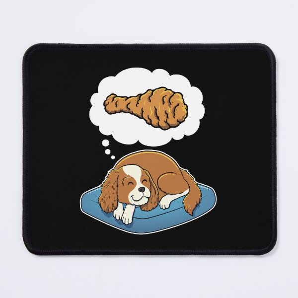 Artikelvorschau, Cavalier King Charles Spaniel träumt von gebratenem Hühnchen entworfen und verkauft von DoggieDelights.