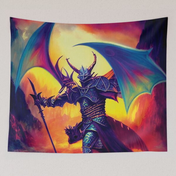 Item preview, a painting of a man in armor holding a sword designed and sold by DesignAtYO.