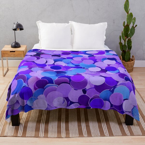 Item preview, Confetti Sequins - Purple Blue Abstract designed and sold by asurtiumgreen.