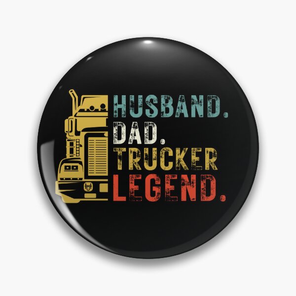 Artikelvorschau, Ehemann-Vati-Fernlastfahrer-Legende - Retro lustiger Lkw-Fahrer-Ehemann entworfen und verkauft von Mo Foudah.