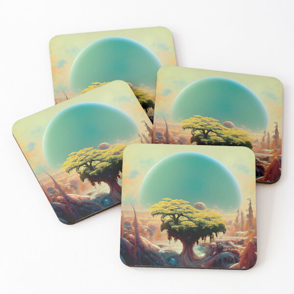 Item preview, a painting of a tree in the middle of a desert designed and sold by DesignAtYO.