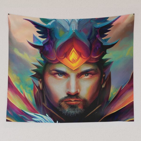 Artikelvorschau, a painting of a man with a crown on his head entworfen und verkauft von DesignAtYO.