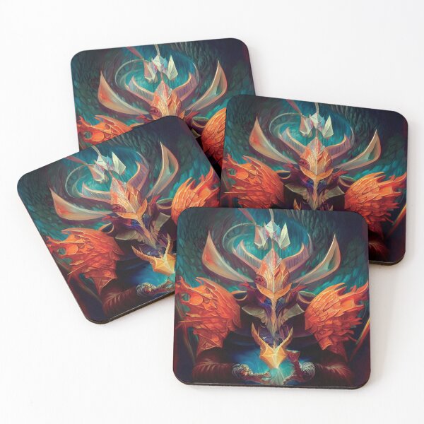 Item preview, a painting of a demon with wings on his face designed and sold by DesignAtYO.