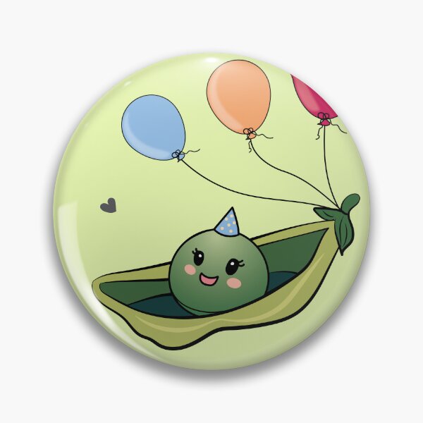 Item preview, Hap-pea birthday! cute pea birthday greeting designed and sold by HajnalkArt.