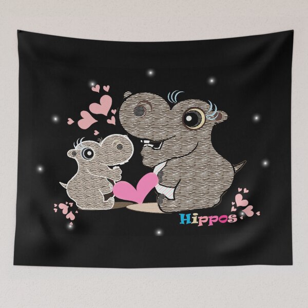 Item preview, Hippos  designed and sold by Shirley cute art .