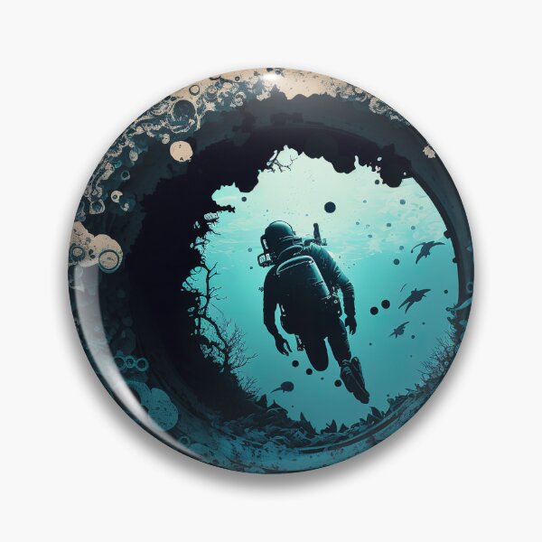 Item preview, Diver in a hole designed and sold by BinskisWonder.